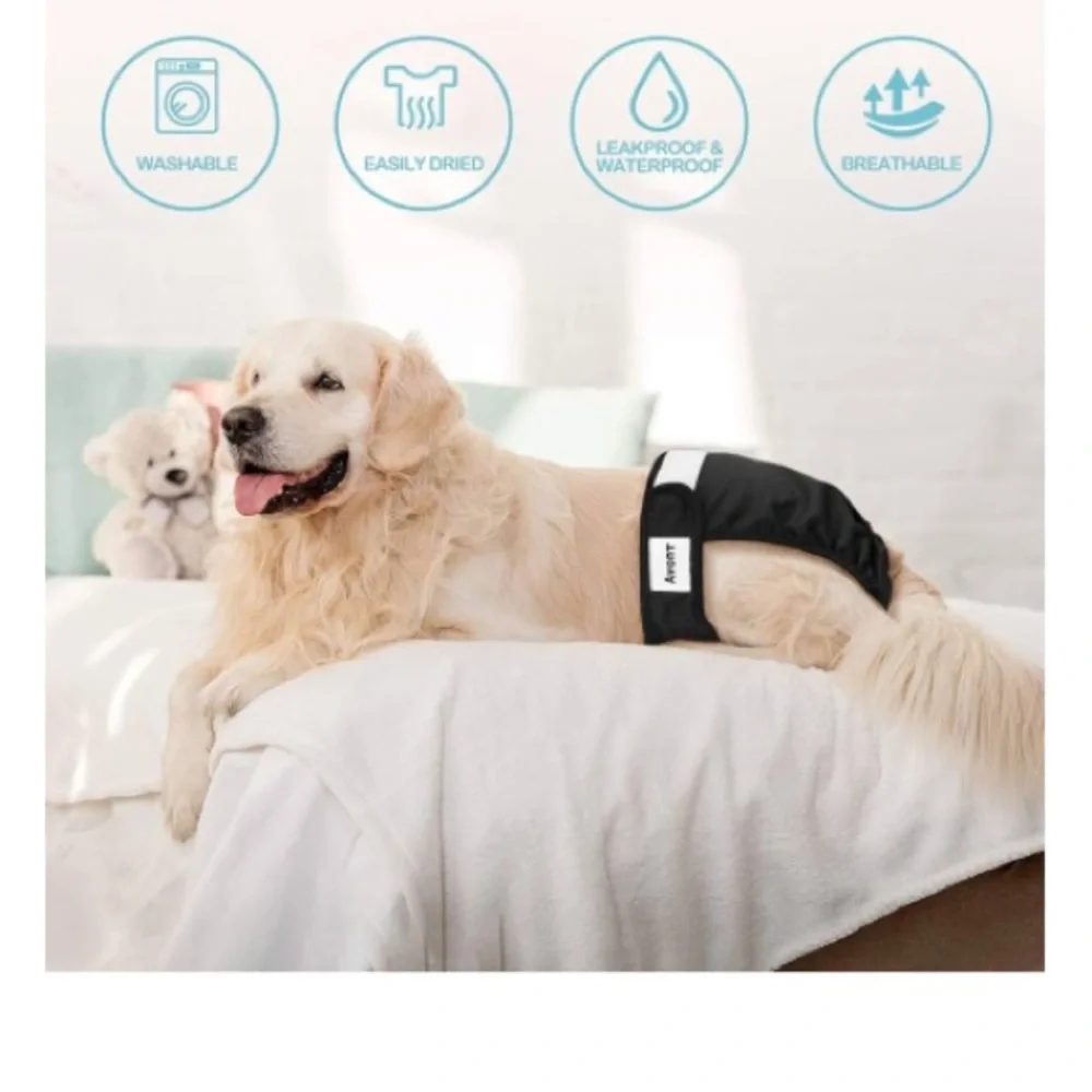 Adjustable reusable Pet Diaper Set - pack of 3